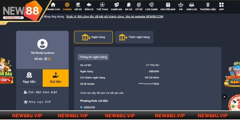 Chia sẻ cách thực hiện rút tiền thắng từ hệ thống về ví cá nhân