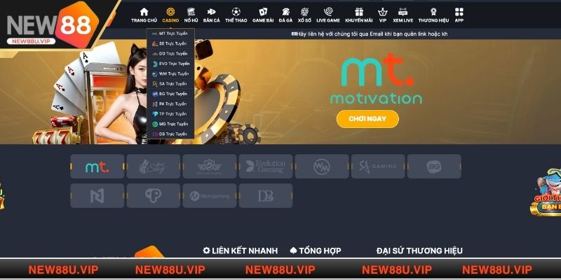 Giới thiệu về sảnh cược live casino NEW88 là gì?
